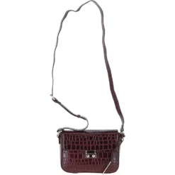 Crocodile Print Cross Body Bag Bordeaux/croc: C-50