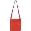 Curve Zip Top Leather Cross Body Bag Papaya Orange: 63028