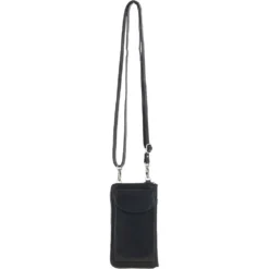 Ladies Leather Phonebag/Purse Black: T-80
