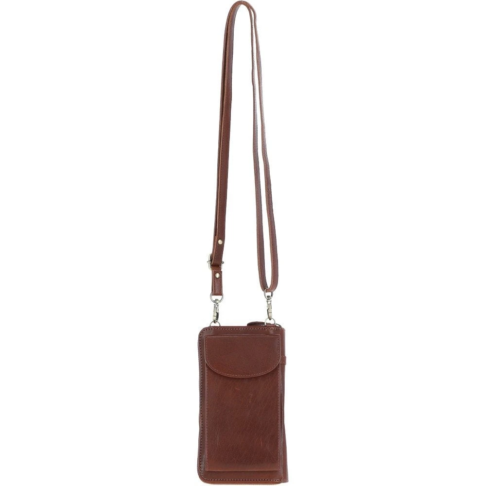 Ladies Leather Phonebag/Purse Chestnut: T-80