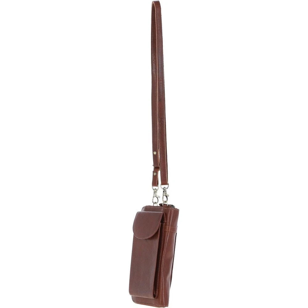 Ladies Leather Phonebag/Purse Chestnut: T-80 - Image 2