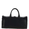 Large Leather Holdall – Black: T-77