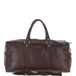 Large Leather Holdall Brandy : G-30