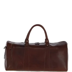 Large Leather Holdall – Chestnut Tan: T-77