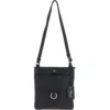 Leather Crossbody Bag Black: 64033