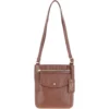 Leather Crossbody Bag Tan: CB-5