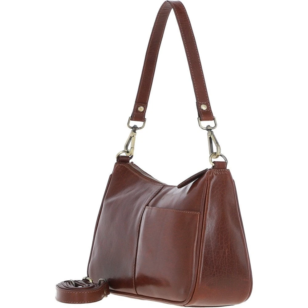 Leather Shoulder Bag Chestnut: T-84 - Image 2