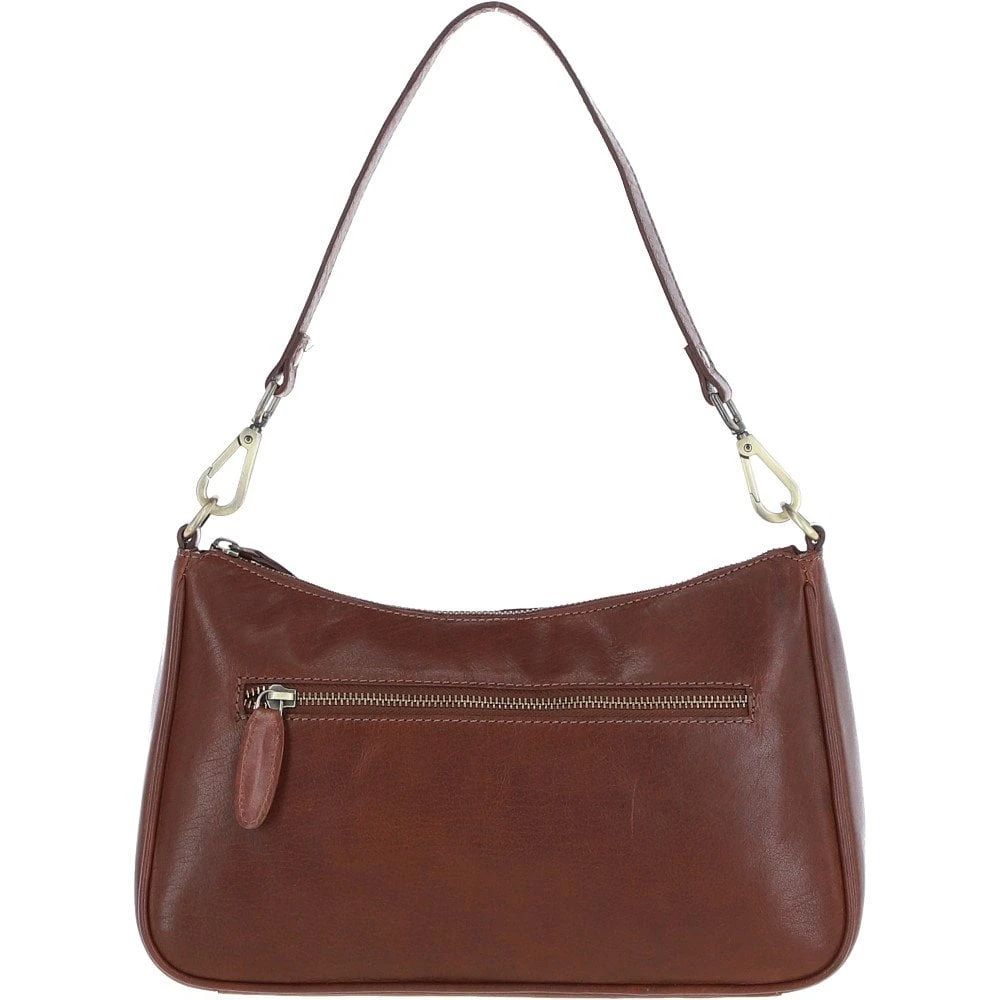 Leather Shoulder Bag Chestnut: T-84 - Image 3