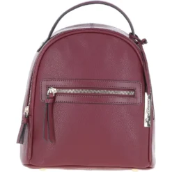 Small Leather Backpack Wine: Z-74