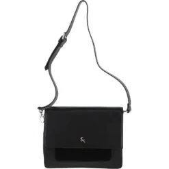 Two Sections Shoulder Bag Black: AW0022