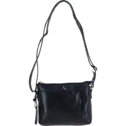 Vegetable Tanned Leather Cross Body Bag Navy: 6052666