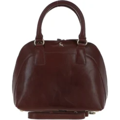 Womens Leather Tote Bag Chestnut: V-30