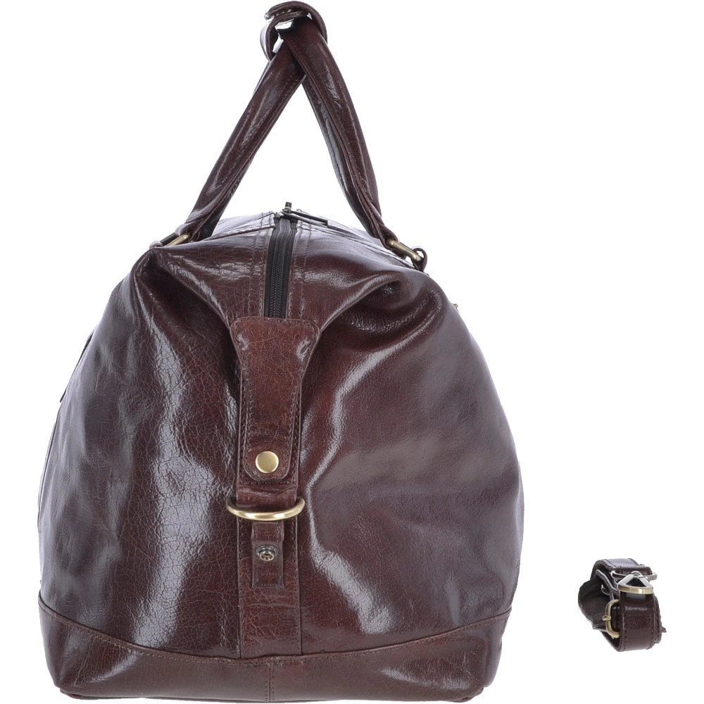 Extra Large Leather Travel Holdall Cognac/vt: 2081 - Image 5