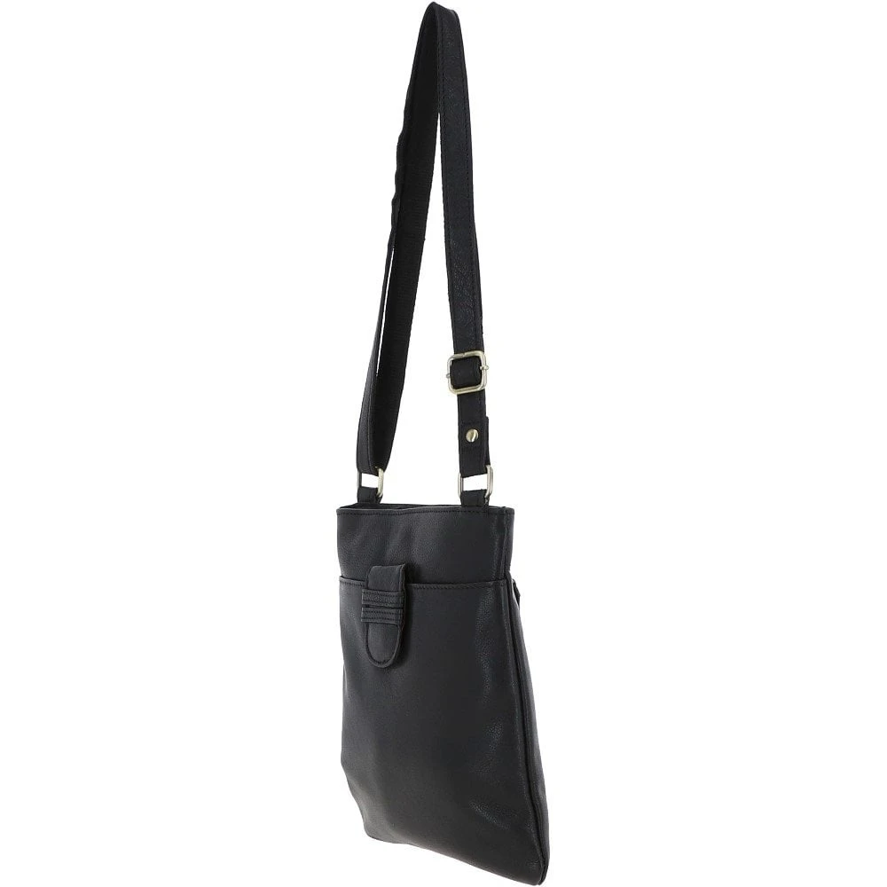 Ladies Michigan Pocket Crossbody Bag Black : M-67 - Image 2