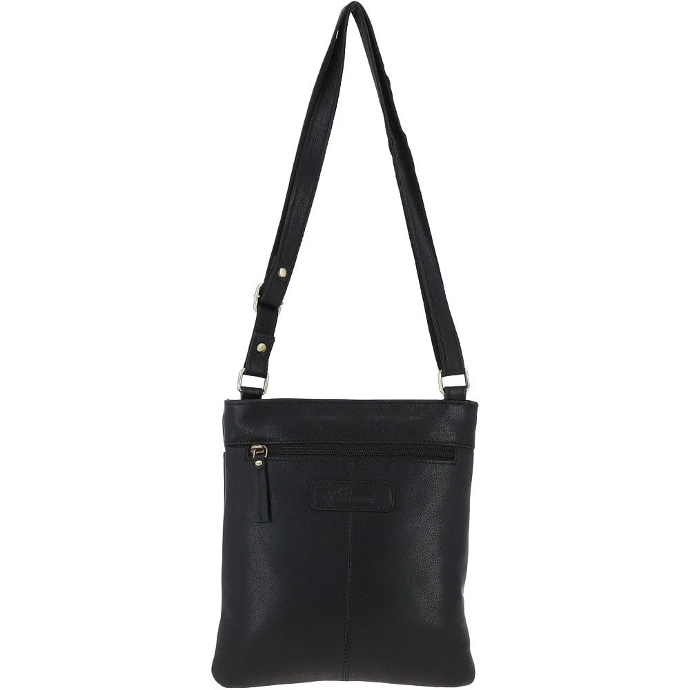 Ladies Michigan Pocket Crossbody Bag Black : M-67 - Image 3