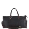 Large Leather Holdall Brown: K-48