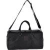 Large Leather Vintage Holdall Black/mud : F-87