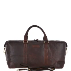 Large Leather Vintage Holdall Brandy : G-36