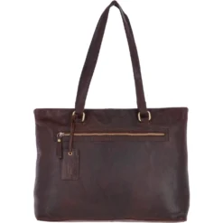 Large Vintage Leather Handbag Brandy – G29