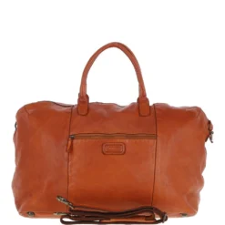 Leather Travel Holdall Tan : Dylan