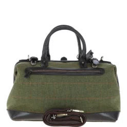 Leather Weekend Holdall Tweed : DR BAG
