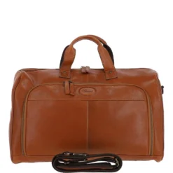 Mayfair Hi Veg Leather Flight-Cabin Weekend Holdall Tempo Tan : 8150
