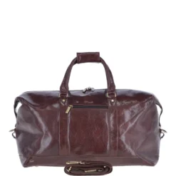 Mens Large Travel Holdall Cognac/vt : 2070