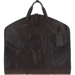 Mens Leather Suit Carrier Brown: Savile