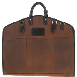 Mens Leather Suit Carrier Oily Brown : Curtis