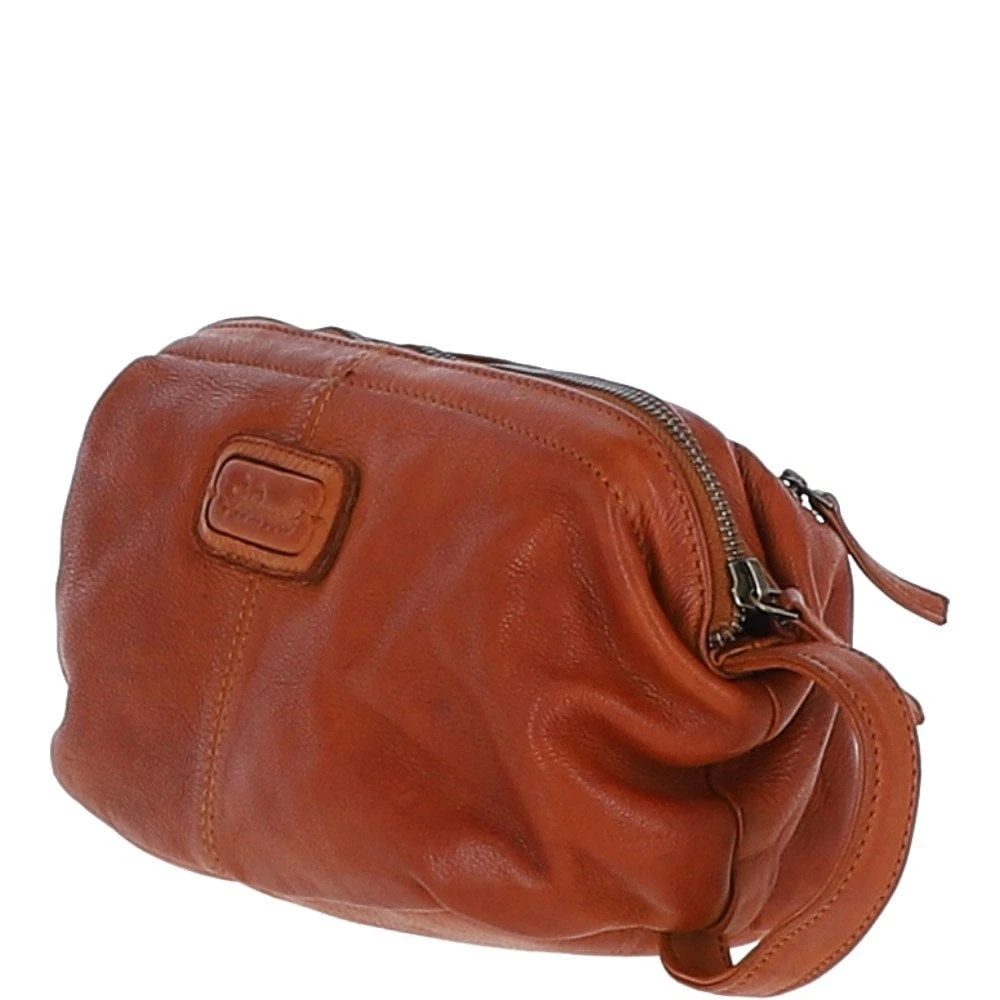 Mens Leather Wash Bag Tan : Duff - Image 3