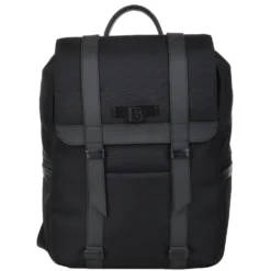 The Bridge B Go Italian Backpack With Black Leather Trim Detail - 061326 3L 86 NH