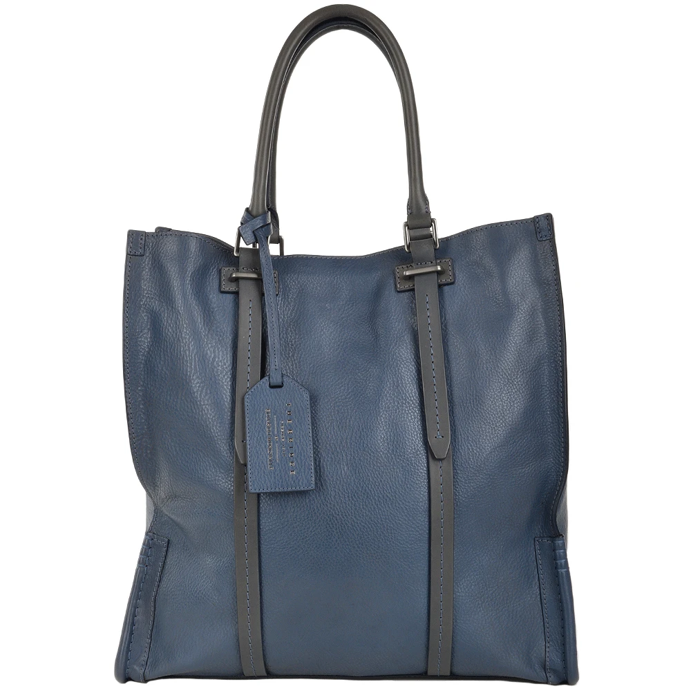 The Bridge Unisex Shopper Work Bag Blue : 00650141P 2K