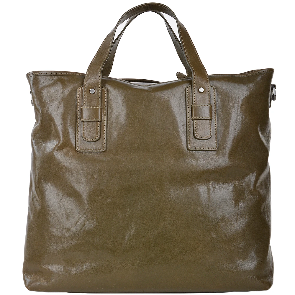 The Bridge Unisex Travel And Shopper Bag Moss Green/ruthenium - 61255 01 4B NH - Image 3