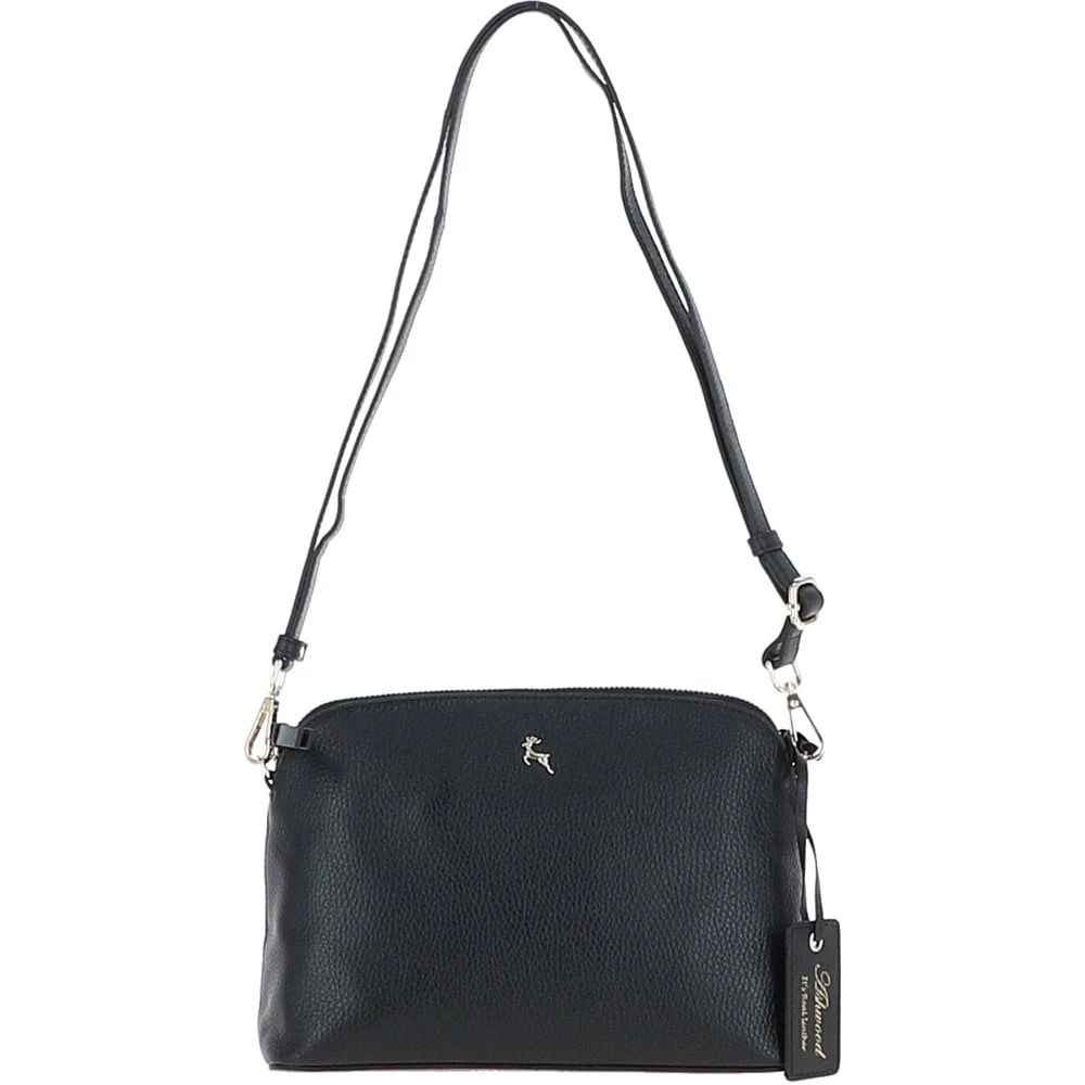 Women's Leather Shoulder Handbag Black: 63787