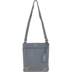 'XSpirit' Leather Crossbody Bag Charcoal Grey: 63033/CB4